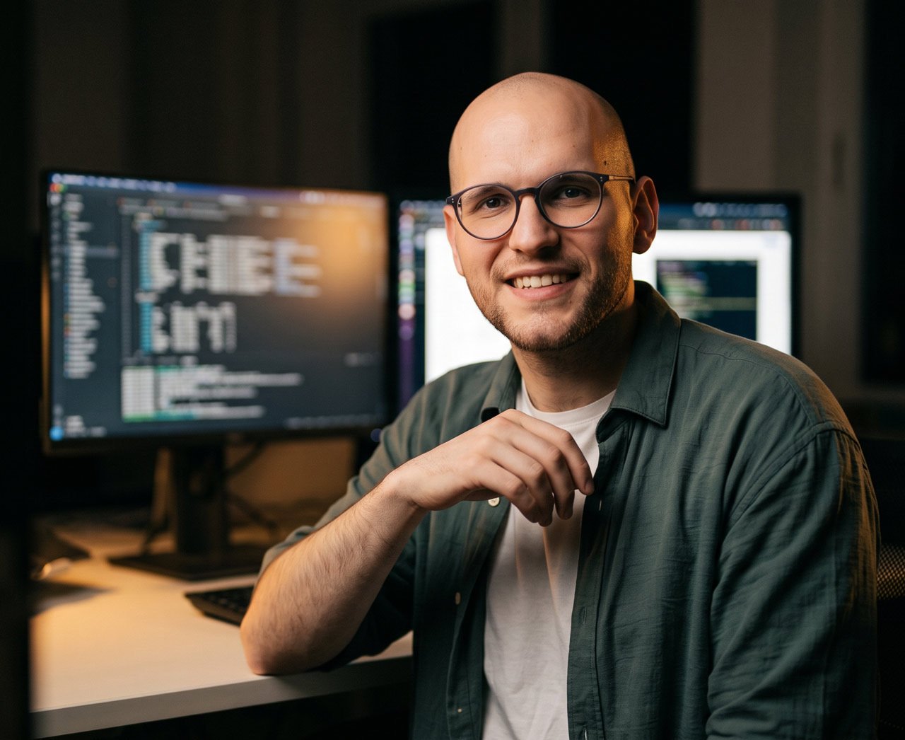 Álex Márquez trabajando en el mantenimiento y la evolución de una web