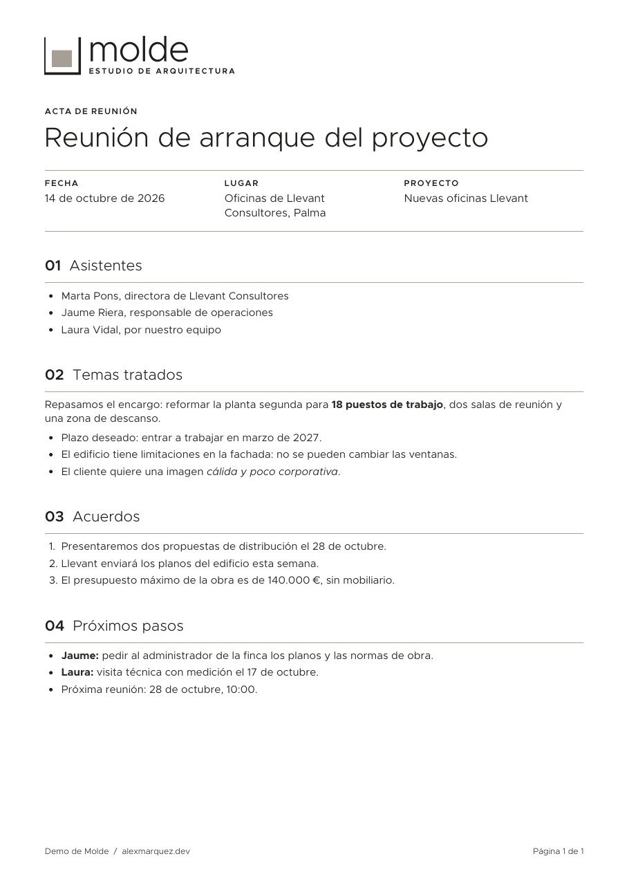 Acta de reunión